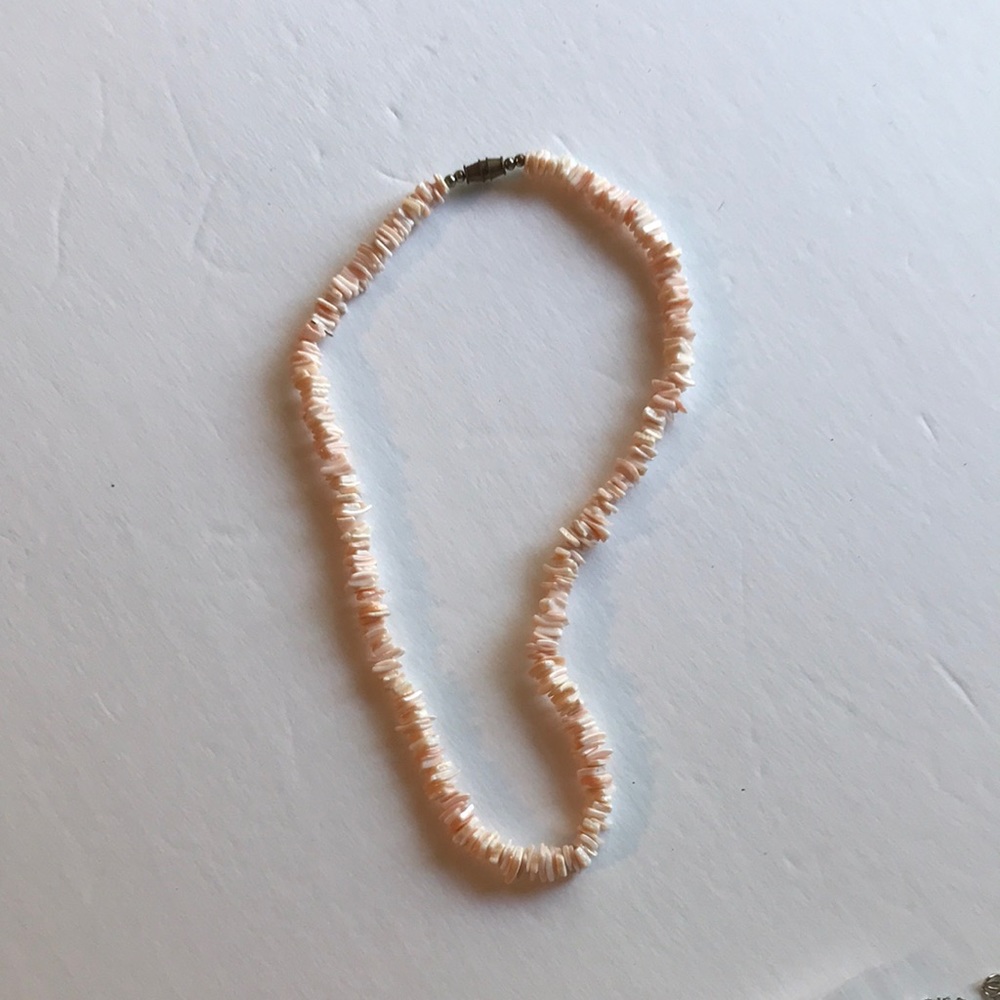 Peach Colored Coral Necklace